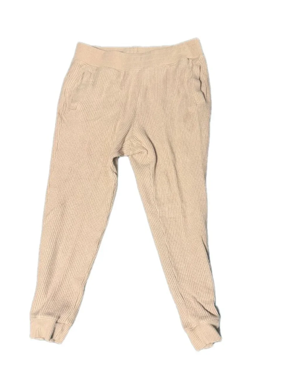 I.N.C Beige Waffle Knit Joggers